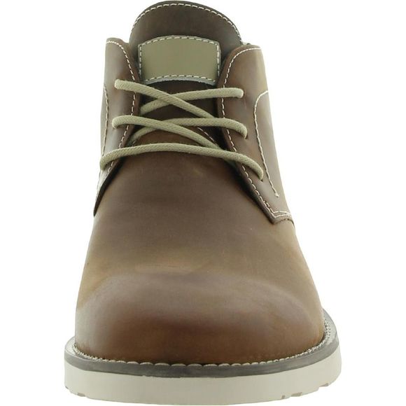 Dr. Scholl's Mens Freewill Brown Leather Lace-Up Chukka Boots Shoes NWT - Picture 3 of 3
